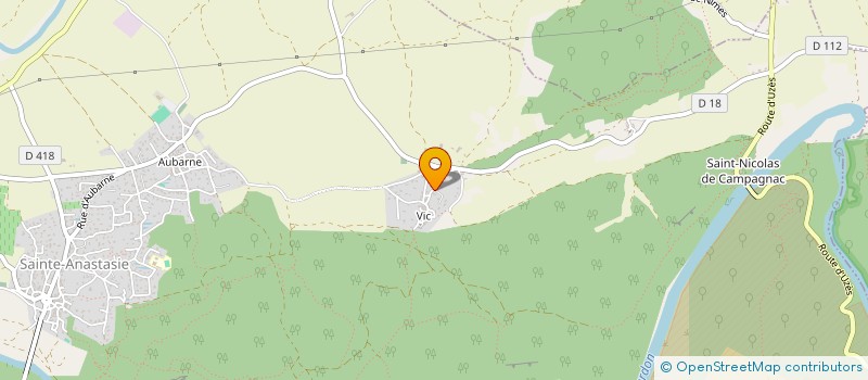 localisation de l'entreprise ASSOCIATION COMMUNALE DE CHASSE DE LA SAINT HUBERT  SAINTE-ANASTASIE