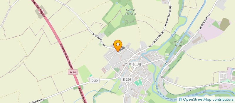 localisation de l'entreprise ASSOCIATION COMMUNALE DE CHASSE DE MARCOING  MARCOING