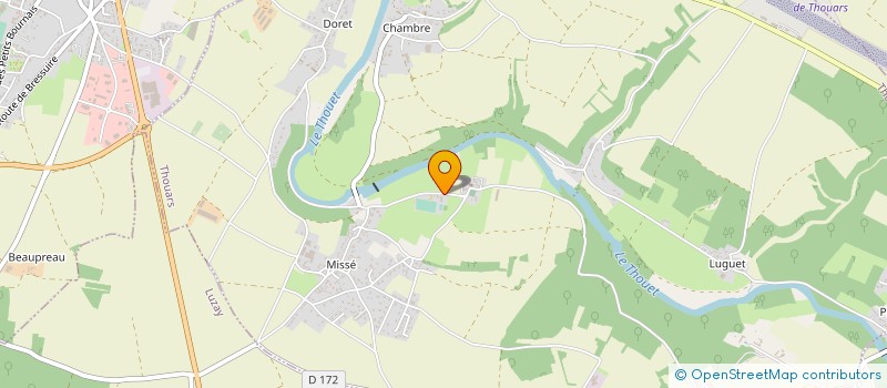 localisation de l'entreprise ASSOCIATION COMMUNALE DE CHASSE DE MISSE  THOUARS