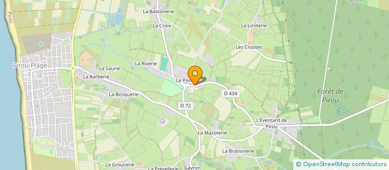 localisation de l'entreprise ASSOCIATION COMMUNALE DE CHASSE DE PIROU ET COMMUNES AVOISINANTES  PIROU