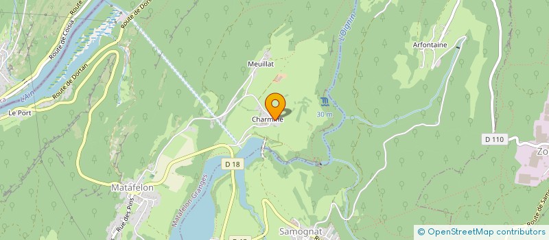 localisation de l'entreprise ASSOCIATION COMMUNALE DE CHASSE DE SAMOGNAT  SAMOGNAT