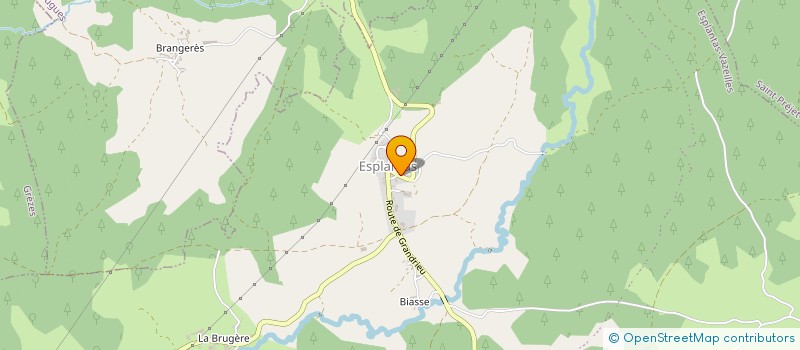 localisation de l'entreprise ASSOCIATION COMMUNALE DE CHASSE DE VAZEILLES PRES SAUGUES  ESPLANTAS-VAZEILLES