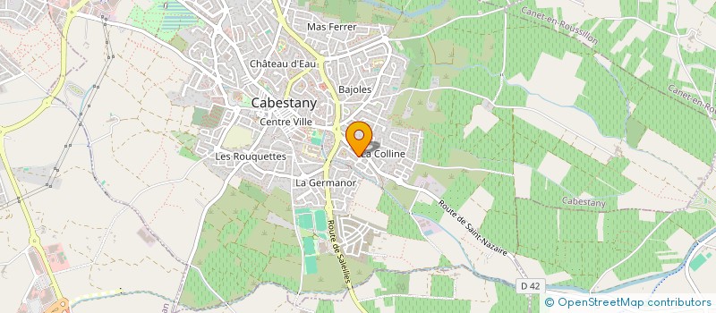 localisation de l'entreprise ASSOCIATION COMMUNALE DE CHASSE DES ANGLES à CABESTANY