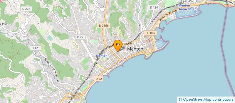 localisation de l'entreprise ASSOCIATION COMMUNALE DE CHASSE DU MENTONNAIS à MENTON