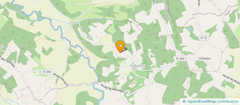 localisation de l'entreprise ASSOCIATION COMMUNALE DE CHASSE L'ALOUETTE  CABIDOS