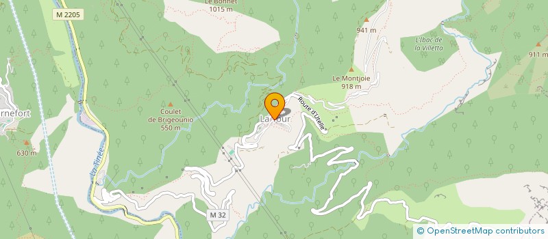 localisation de l'entreprise ASSOCIATION COMMUNALE DE CHASSE LA TOURIERE  LA TOUR