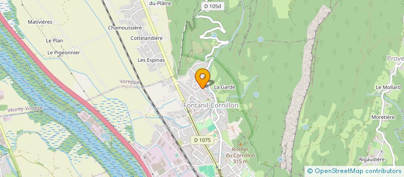 localisation de l'entreprise ASSOCIATION COMMUNALE DE CHASSE LE FONTANIL CORNILLON  FONTANIL-CORNILLON