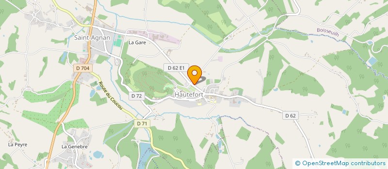 localisation de l'entreprise ASSOCIATION COMMUNALE DE CHASSSE AGREEE DE HAUTEFORT  HAUTEFORT