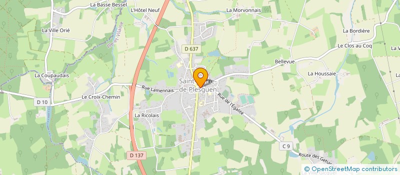 localisation de l'entreprise ASSOCIATION COMMUNALE DE PECHE DE SAINT PIERRE LE PLESGUEN  MESNIL-ROC'H