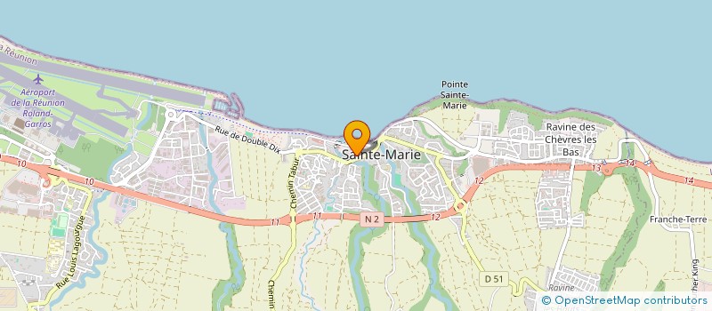 localisation de l'entreprise ASSOCIATION COMMUNALE DES ANCIENS COMBATTANTS ET VICTIMES DE GUERRE DE SAINTE MARIE à SAINTE-MARIE