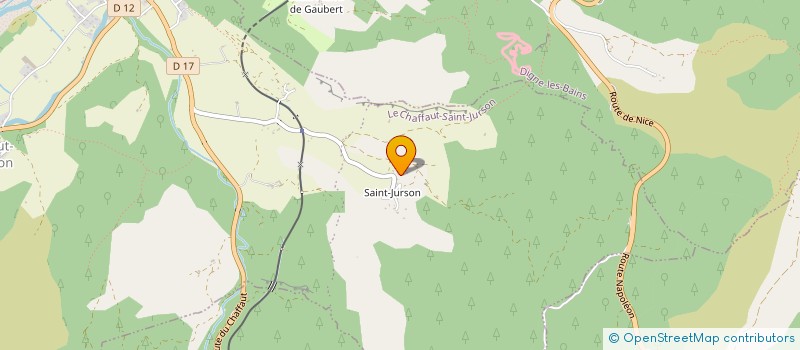 localisation de l'entreprise ASSOCIATION COMMUNALE DES CHASSEURS  LE CHAFFAUT-SAINT-JURSON