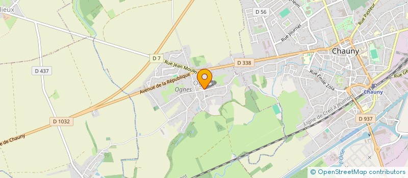 localisation de l'entreprise ASSOCIATION COMMUNALE DES CHASSEURS DE OGNES  OGNES