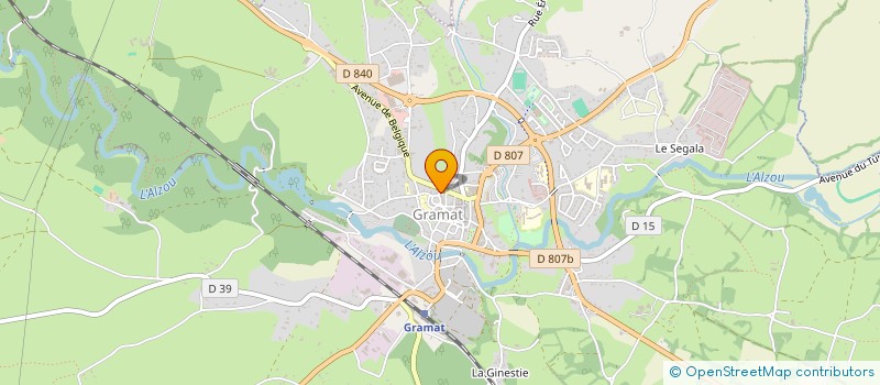 localisation de l'entreprise ASSOCIATION COMMUNALE DES RETRAITES  PADIRAC