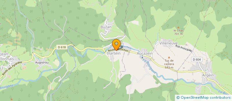 localisation de l'entreprise ASSOCIATION COMMUNALE DES SAPEURS POMPIERS DE SENTEIN à SENTEIN