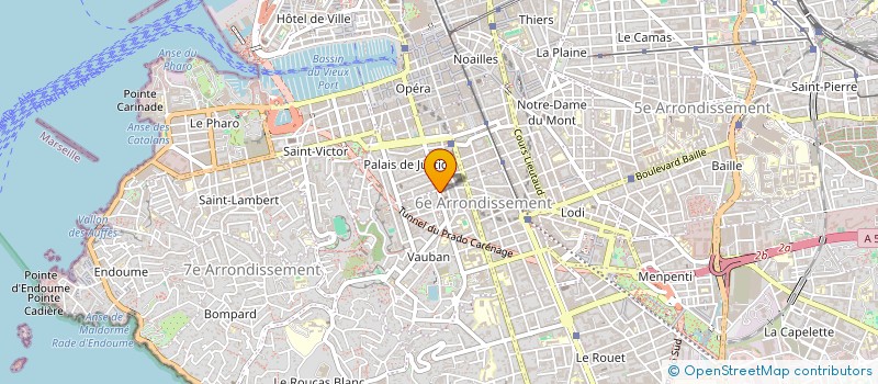 localisation de l'entreprise ASSOCIATION COMMUNAUTAIRE AIDE DOMICILE à MARSEILLE