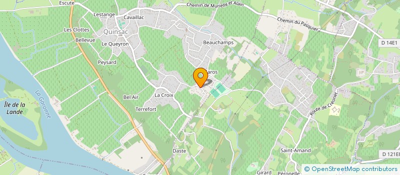 localisation de l'entreprise ASSOCIATION COMMUNAUTAIRE DES VIVONNE-BIBONNE  QUINSAC