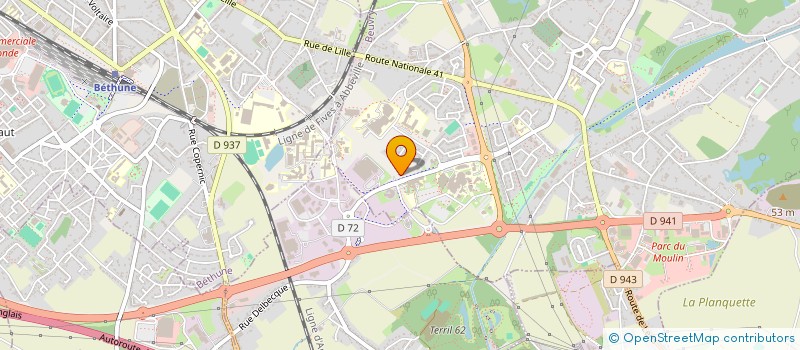 localisation de l'entreprise ASSOCIATION COMMUNAUTE 360 DU PAS-DE-CALAIS  BEUVRY