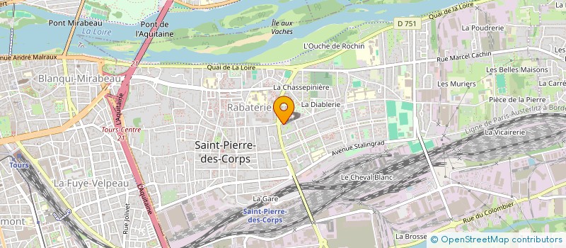 localisation de l'entreprise ASSOCIATION COMMUNAUTE MUSULMANE  SAINT-PIERRE-DES-CORPS