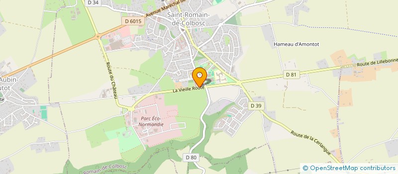 localisation de l'entreprise ASSOCIATION COMMUNAUTE PROFESSIONNELLE TERRITORIALE DE SANTE EN DEVENIR CAUX ESTUAIRE SANTE  SAINT-ROMAIN-DE-COLBOSC