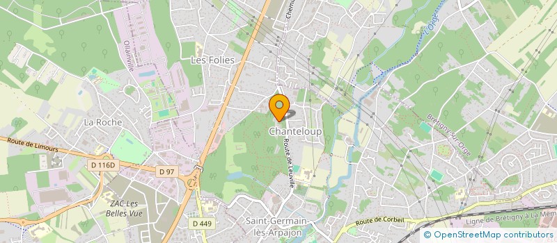localisation de l'entreprise ASSOCIATION COMMUNAUTE RENCONTRE à SAINT-GERMAIN-LES-ARPAJON