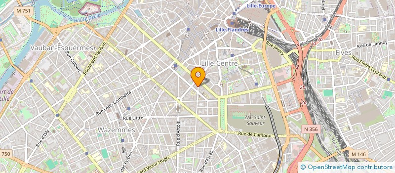localisation de l'entreprise ASSOCIATION COMMUNE FORMATION à LILLE