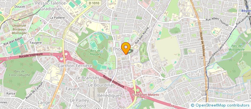 localisation de l'entreprise ASSOCIATION COMORIENNE DE KANDZILE EN FRANCE (ACKF)  TALENCE