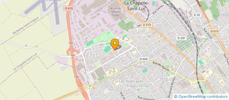 localisation de l'entreprise ASSOCIATION COMORIENNE SIMAOISE DE LA CHAPELLE SAINT LUC à LA CHAPELLE-SAINT-LUC