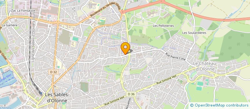 localisation de l'entreprise ASSOCIATION COMPAGNIE 4 PAR 4 à LES SABLES D'OLONNE