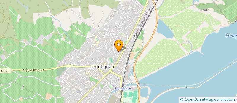 localisation de l'entreprise ASSOCIATION COMPAGNIE BENOITE à FRONTIGNAN