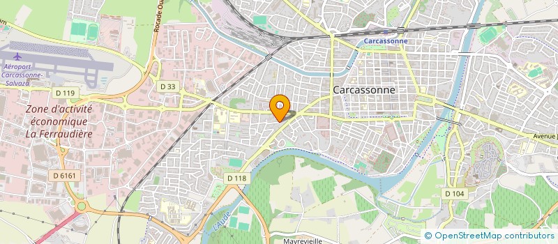 localisation de l'entreprise ASSOCIATION COMPAGNIE DES 7 BOSSES  CARCASSONNE