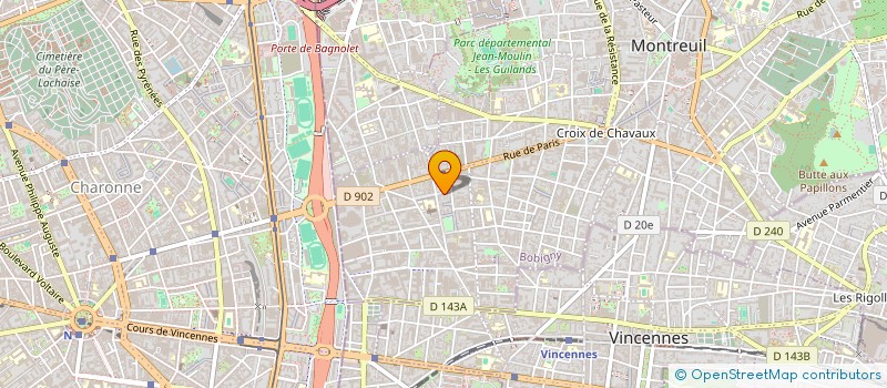 localisation de l'entreprise ASSOCIATION COMPAGNIE DU SAPAJOU à MONTREUIL
