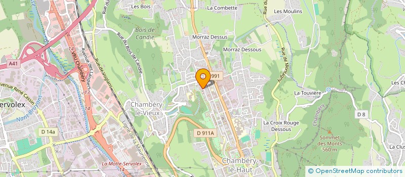 localisation de l'entreprise ASSOCIATION COMPAGNIE EX WANES  CHAMBERY