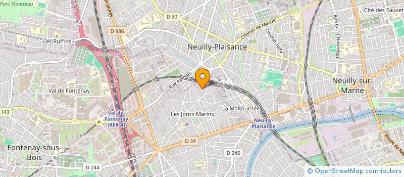 localisation de l'entreprise ASSOCIATION COMPAGNIE FROMENTINE à LE PERREUX-SUR-MARNE