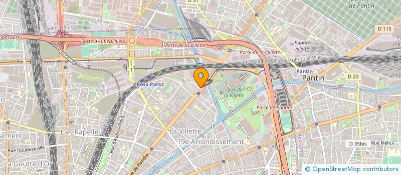 localisation de l'entreprise ASSOCIATION COMPAGNIE LES LARRON  PARIS