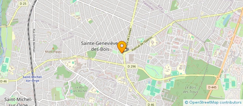 localisation de l'entreprise ASSOCIATION COMPAGNIE NUE COMME L'OEIL à SAINTE-GENEVIEVE-DES-BOIS