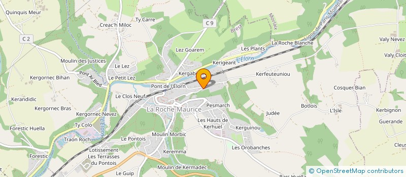 localisation de l'entreprise ASSOCIATION COMPAGNIE PHARE OUEST  LA ROCHE-MAURICE