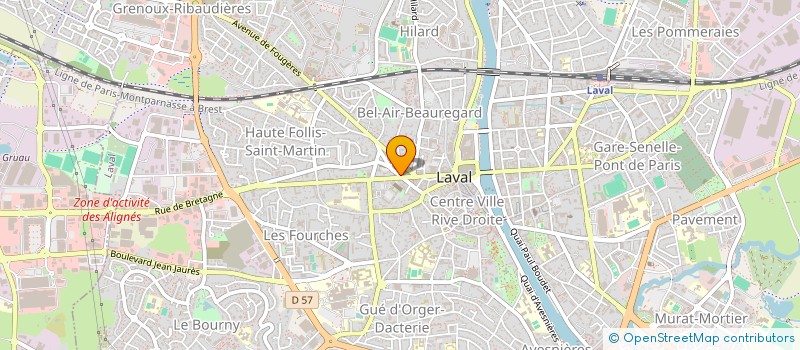 localisation de l'entreprise ASSOCIATION COMPAGNIE PIERRE & CO à LAVAL