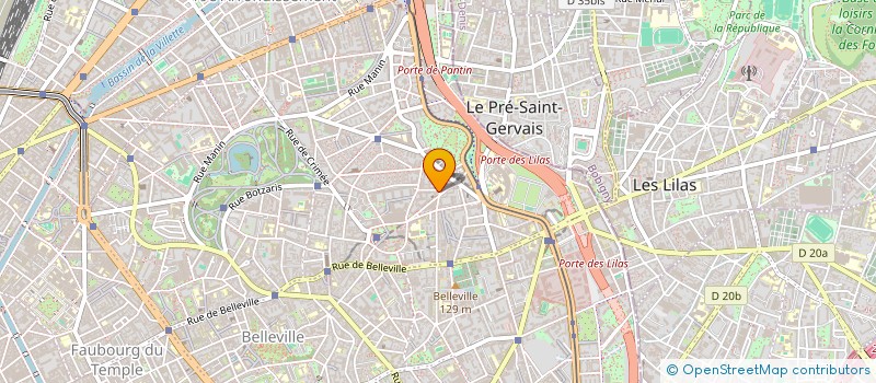 localisation de l'entreprise ASSOCIATION COMPAGNIE TOTEM  PARIS