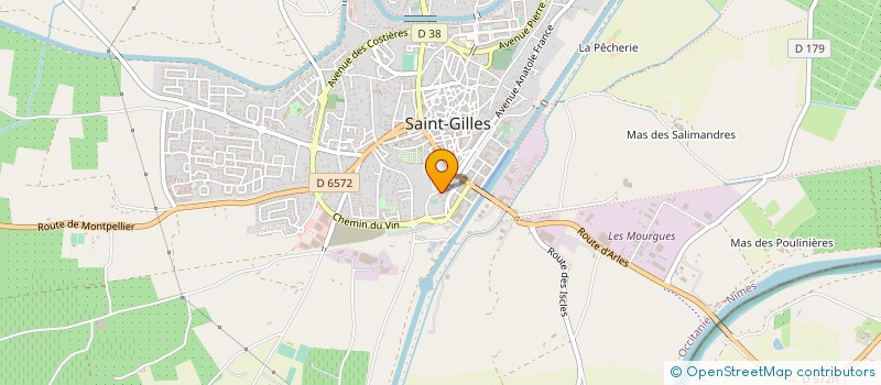 localisation de l'entreprise ASSOCIATION COMPAGNIE TRIANGLE D ARTS à SAINT-GILLES