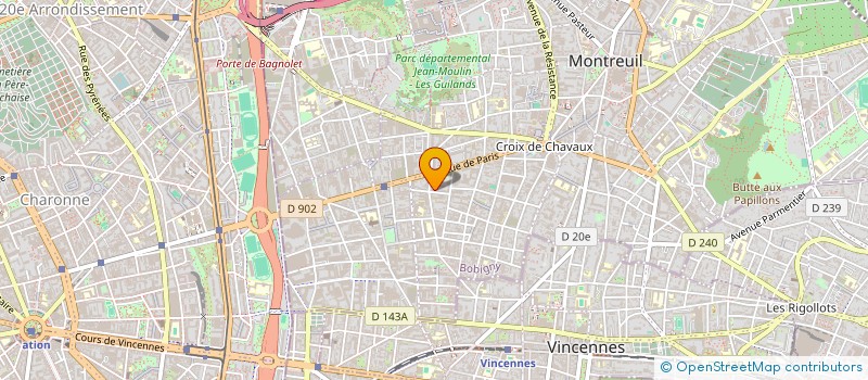 localisation de l'entreprise ASSOCIATION COMPAGNIE VENT DU SUD à MONTREUIL