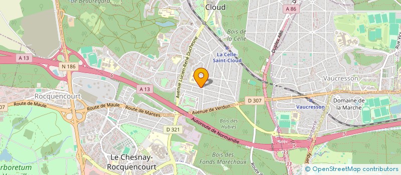 localisation de l'entreprise ASSOCIATION COMPAGNIE ZEBULON  LA CELLE-SAINT-CLOUD