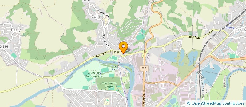 localisation de l'entreprise ASSOCIATION COMPTABILITE CARRIERES JURIDIQUES CUFFIES (ACCJC)  CUFFIES