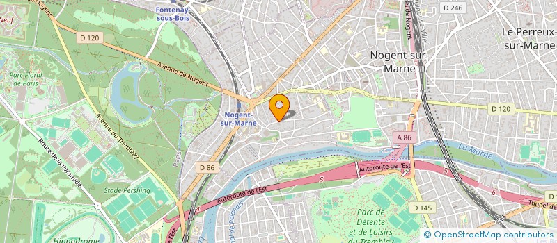 localisation de l'entreprise ASSOCIATION CONCERT BALLET  NOGENT-SUR-MARNE