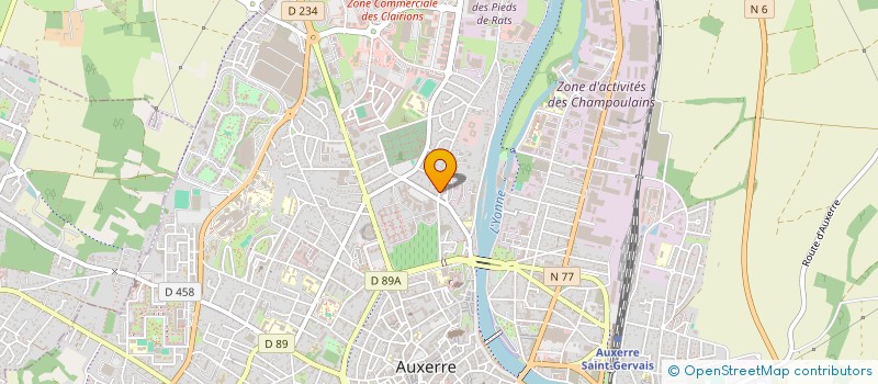 localisation de l'entreprise ASSOCIATION CONCHES-CLAIRIONS: DVPT DE LA QUALITE DE VIE - PROTECTION DE L'ENVIRONNEMENT ET DE L'HABITAT EXISTANT à AUXERRE