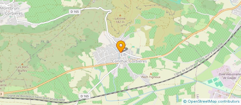 localisation de l'entreprise ASSOCIATION CONILHAC 2000  CONILHAC-CORBIERES