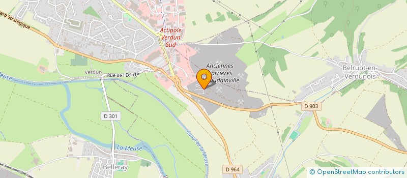 localisation de l'entreprise ASSOCIATION CONNAISSANCE DE LA MEUSE à HAUDAINVILLE