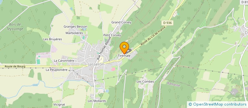 localisation de l'entreprise ASSOCIATION CONSEIL POUR L'EMPLOI DES TRAVAILLEURS HANDICAPES à JASSERON