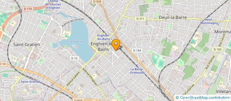 localisation de l'entreprise ASSOCIATION CONSERVATOIRE DE MUSIQUE  ENGHIEN-LES-BAINS