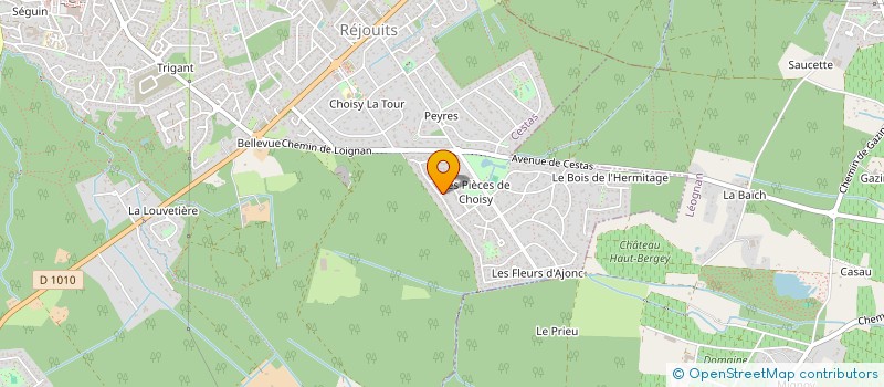 localisation de l'entreprise ASSOCIATION CONSERVATOIRE PEDAGOGIE INSERTION - ACPI à CESTAS