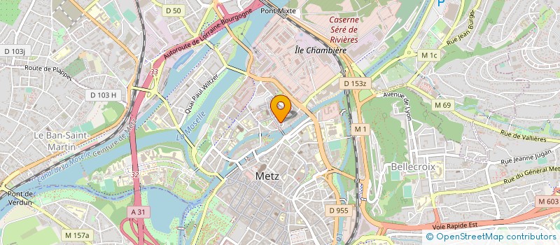 localisation de l'entreprise ASSOCIATION CONSISTORIALE REFOUEL  METZ